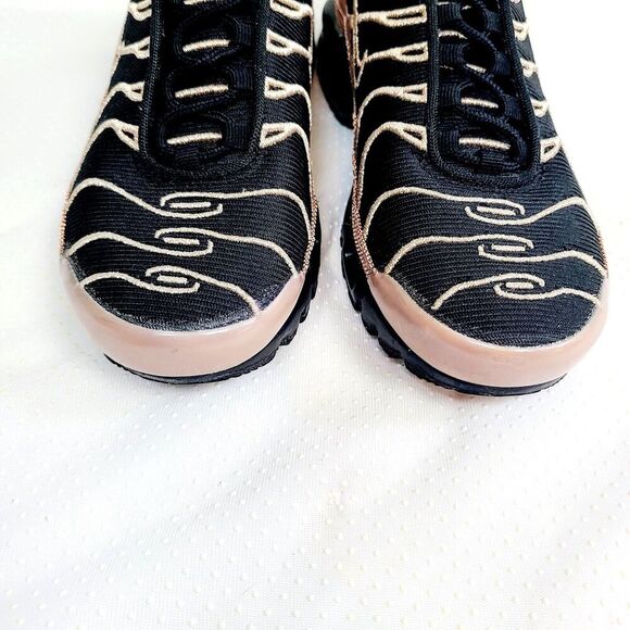 Nike Air Max Plus TN 6.5 Black Rose Gold Mesh Lace-Up‎ Running Worn Once - Picture 6 of 9